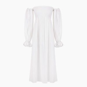 Sleeper Atlanta dress in white in XS